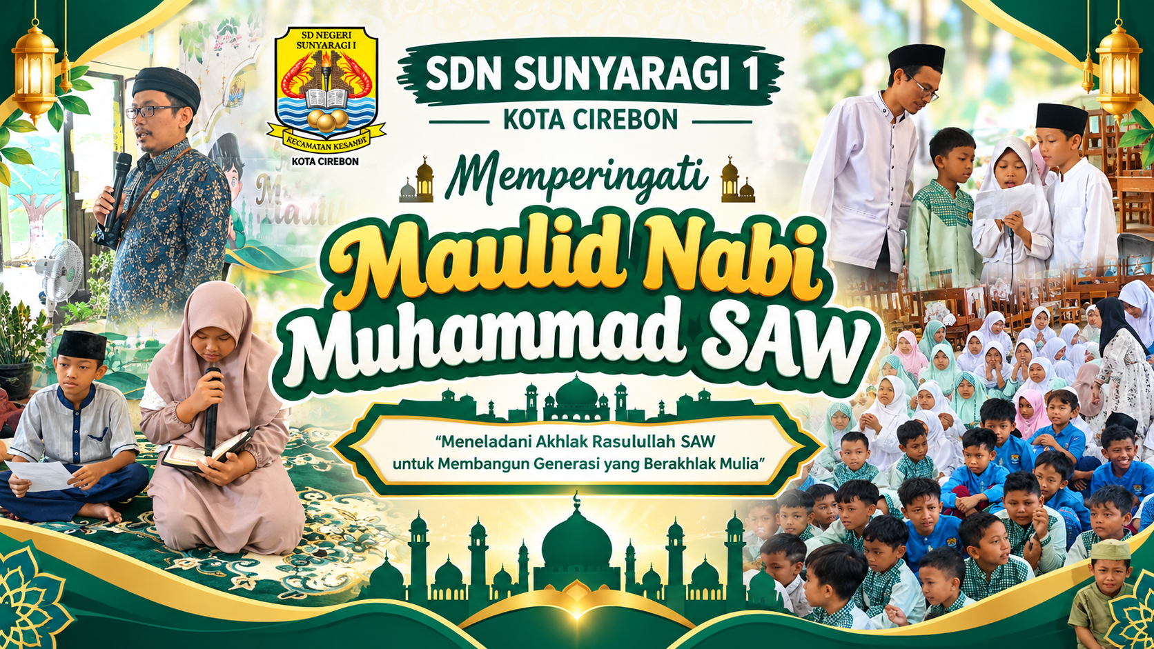 SDN Sunyaragi 1 Kota Cirebon Peringati Maulid Nabi Muhammad SAW dengan Penuh Khidmat